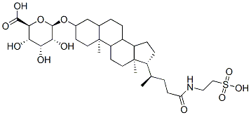 (3a,5b)-24-oxo-24-[(2-sulfoethyl)amino]cholan-3-yl b-D-glucopyranosiduronic acid