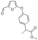 Benzeneacetic acid, 4-((5-formyl-2-furanyl)oxy)-alpha-methyl-, methyl  ester