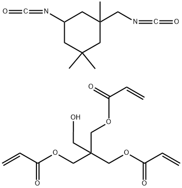 2-Propenoic acid, 2-(hydroxymethyl)-2-(1-oxo-2-propenyl)oxymethyl-1,3-propanediyl ester, polymer with 5-isocyanato-1-(isocyanatomethyl)-1,3,3-trimethylcyclohexane