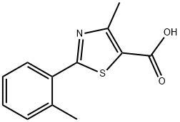 4-甲基-2-(2-甲基苯基)-1,3-噻唑-5-羧酸
