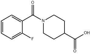 1-(2-氟苯基)羰基哌啶-4-羧酸