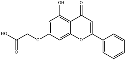 2-(5-羟基-4-氧代-2-苯基-苯并吡喃-7-基)氧基乙酸