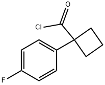 Cyclobutanecarbonyl chloride, 1-(4-fluorophenyl)- (9CI)