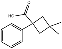 3,3-dimethyl-1-phenylcyclobutane-1-carboxylic acid
