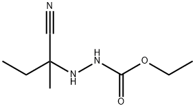 Hydrazinecarboxylic  acid,  2-(1-cyano-1-methylpropyl)-,  ethyl  ester