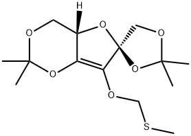 Spiro1,3-dioxolane-4,6-6Hfuro3,2-d1,3dioxin, 4,4a-dihydro-2,2,2,2-tetramethyl-7-(methylthio)methoxy-, (4aS-cis)-