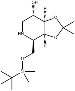 1,3-Dioxolo4,5-cpyridin-7-ol, 4-(1,1-dimethylethyl)dimethylsilyloxymethylhexahydro-2,2-dimethyl-, 3aS-(3a.alpha.,4.beta.,7.alpha.,7a.alpha.)-