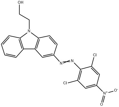 3-(2,6-Dichloro-4-nitrophenylazo)-N-(2-hydroxyethyl)carbazole