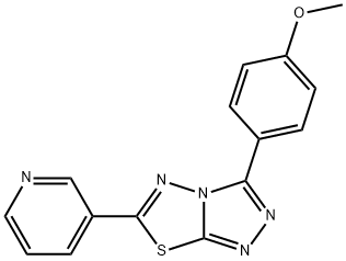 3-(4-methoxyphenyl)-6-(pyridin-3-yl)[1,2,4]triazolo[3,4-b][1,3,4]thiadiazole