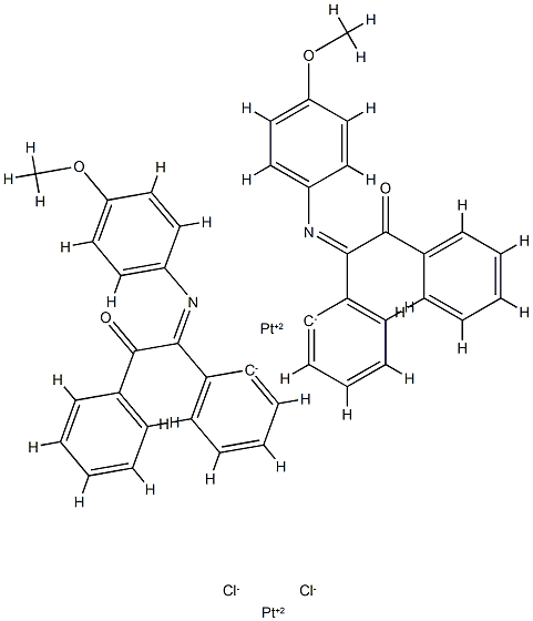 bis(N-(4-methoxyphenyl)-alpha-benzoylbenzylideneamine)di-mu-chlorodiplatinum(II)