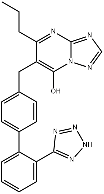 s-triazolo(1,5-a)pyrimidin-7-ol, 5-propyl-6-((2'-(1H-tetrazol-5-yl)(1,1'-biphenyl)-4-yl)-methyl)-