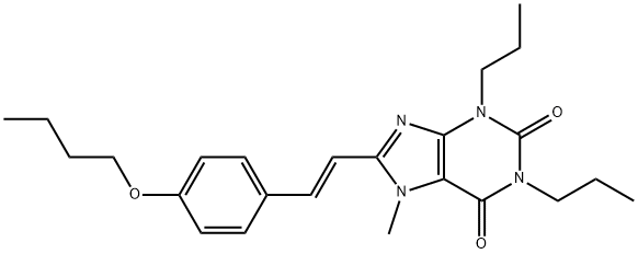 (E)-8-(2-(4-Butoxyphenyl)ethenyl)-1,3-dipropyl-7-methyl-3,7-dihydro-1H -purine-2,6-dione