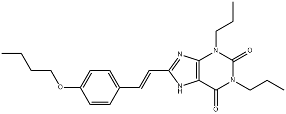 (E)-8-(2-(4-Butoxyphenyl)ethenyl)-1,3-dipropyl-3,7-dihydro-1H-purine-2 ,6-dione