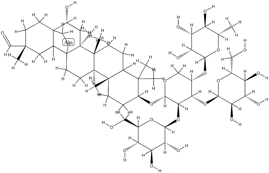 cyclamiretin A 3-O-rhamnopyranosyl-1-4-glucopyranosyl-1-2-(glucopyranosyl-1-4)-arabinopyranoside