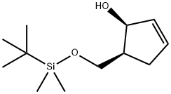(1S,5S)-5-({[tert-butyl(diMethyl)silyl]oxy}Methyl)cyclopent-2-en-1-ol