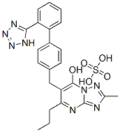 s-triazolo(1,5-a)pyrimidin-7-ol, 2-methyl-5-propyl-6-((2'-(1H-tetrazol-5-yl) (1,1'-biphenyl)-4-yl)methyl)-, sulfate