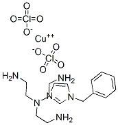 (1-benzylimidazole)(N,N-bis(2-aminoethyl)-1,2-ethanediamine)copper(II) diperchlorate
