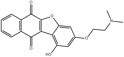 3-(2-(dimethylamino)ethoxy)-1-hydroxybenzo(b)naphtho(2,3-d)furan-6,11-dione