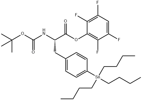 N-[叔丁氧羰基]-4-(三丁基锡烷基)-L-苯丙氨酸 2,3,5,6-四氟苯基酯