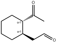 Cyclohexaneacetaldehyde-formyl-d, 2-acetyl-, trans- (9CI)