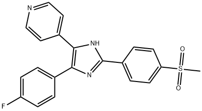 4-[5-(4-FLUORO-PHENYL)-2-(4-METHANESULFONYL-PHENYL)-3H-IMIDAZOL-4-YL]-PYRIDINE