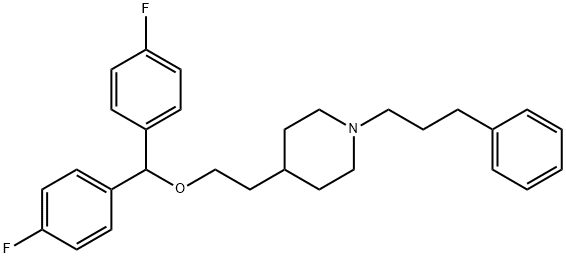 4-[2-[bis(4-fluorophenyl)methoxy]ethyl]-1-(3-phenylpropyl)piperidine