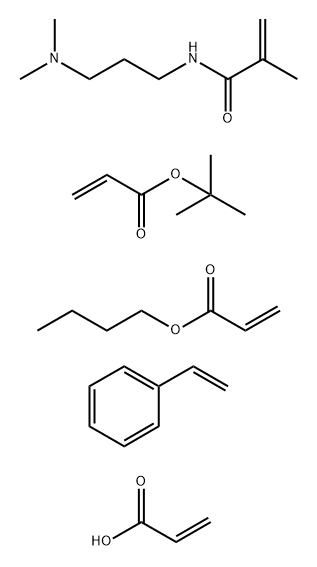 2-Propenoic acid, polymer with butyl 2-propenoate, N-3-(dimethylamino)propyl-2-methyl-2-propenamide, 1,1-dimethylethyl 2-propenoate and ethenylbenzene