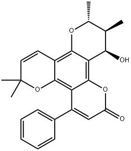 11,12-Dihydro-12α-hydroxy-6,6,10α,11α-tetramethyl-4-phenyl-2H,6H,10H-benzo[1,2-b:3,4-b':5,6-b'']tripyran-2-one