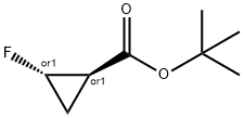 Cyclopropanecarboxylic acid, 2-fluoro-, 1,1-dimethylethyl ester, trans- (9CI)