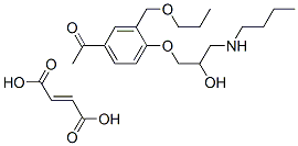 but-2-enedioic acid, 1-[4-(3-butylamino-2-hydroxy-propoxy)-3-(propoxym ethyl)phenyl]ethanone