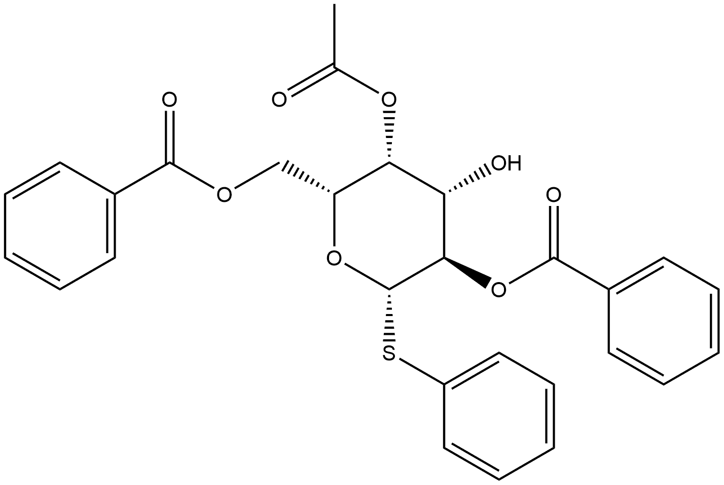 β-D-Galactopyranoside, phenyl 1-thio-, 4-acetate 2,6-dibenzoate
