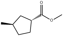 Cyclopentanecarboxylic acid, 3-methyl-, methyl ester, (1R-trans)- (9CI)