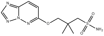 1-Propanesulfonamide, 2,2-dimethyl-3-((1,2,4)triazolo(1,5-b)pyridazin- 6-yloxy)-
