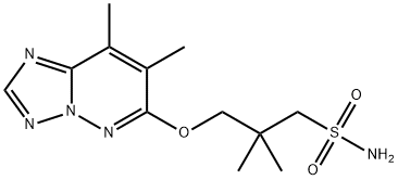 3-[(4,5-dimethyl-1,2,7,9-tetrazabicyclo[4.3.0]nona-2,4,6,8-tetraen-3-y l)oxy]-2,2-dimethyl-propane-1-sulfonamide