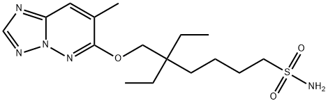 6-(2,2-Diethyl-6-sulfamoyl-1-hexyloxy)-7-methyl(1,2,4)triazolo(1,5-b)p yridazine