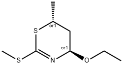 4H-1,3-Thiazine,4-ethoxy-5,6-dihydro-6-methyl-2-(methylthio)-,(4R,6R)-rel-(9CI)