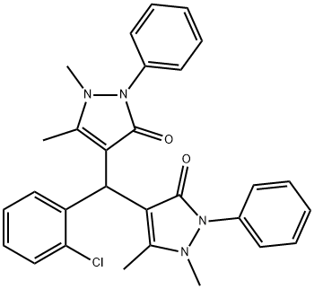 4,4-((2-chlorophenyl)methylene)bis(1,5-dimethyl-2-phenyl-1,2-dihydro-3H-pyrazol-3-one)