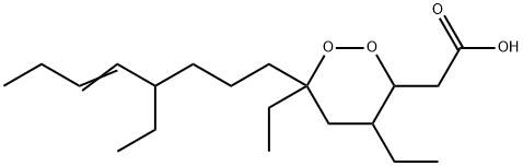 4,6-diethyl-6-(4-ethyl-5-octenyl)-1,2-dioxane-3-acetic acid