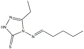 3H-1,2,4-Triazole-3-thione,5-ethyl-2,4-dihydro-4-(pentylideneamino)-(9CI)