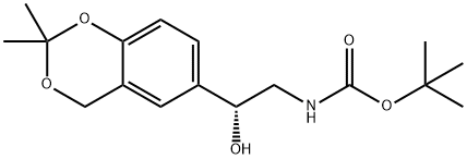 (R) - 叔丁基(2-(2,2-二甲基-4H-苯并[D] [1,3]二恶英-6-基)-2-羟乙基)