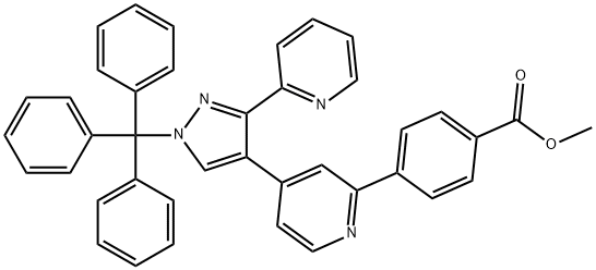 Methyl 4-(4-(3-(pyridin-2-yl)-1-trityl-1H-pyrazol-4-yl)pyridin-2-yl)benzoate