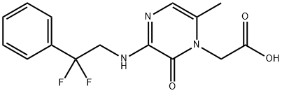 2-(3-((2,2-二氟-2-苯基乙基)氨基)-6-甲基-2-氧亚基吡嗪-1(2H)-基)乙酸