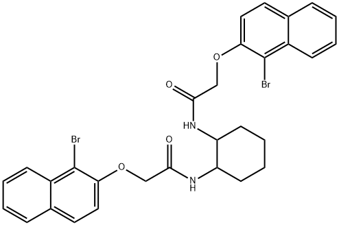 N,N'-1,2-cyclohexanediylbis{2-[(1-bromo-2-naphthyl)oxy]acetamide}