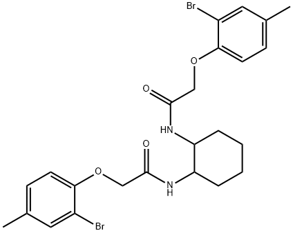 N,N'-1,2-cyclohexanediylbis[2-(2-bromo-4-methylphenoxy)acetamide]