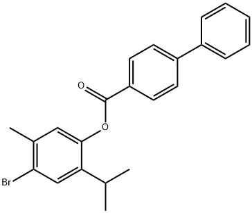 4-bromo-2-isopropyl-5-methylphenyl 4-biphenylcarboxylate