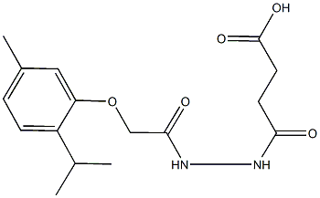 4-{2-[(2-isopropyl-5-methylphenoxy)acetyl]hydrazino}-4-oxobutanoic acid
