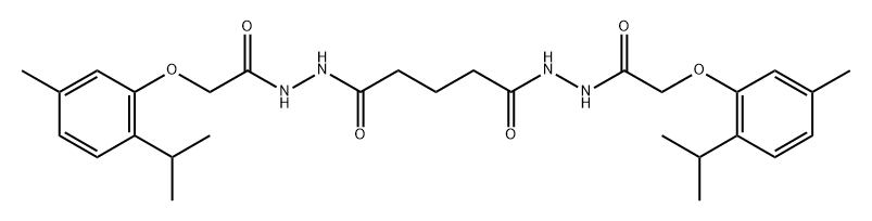 N'1,N'5-bis[(2-isopropyl-5-methylphenoxy)acetyl]pentanedihydrazide