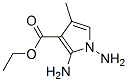 1H-Pyrrole-3-carboxylicacid,1,2-diamino-4-methyl-,ethylester(9CI)