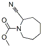 1H-Azepine-1-carboxylic  acid,  2-cyanohexahydro-,  methyl  ester