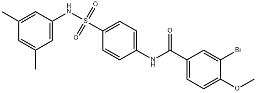 3-bromo-N-(4-{[(3,5-dimethylphenyl)amino]sulfonyl}phenyl)-4-methoxybenzamide